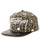 Stussy Leopard Logo Strapback Hat