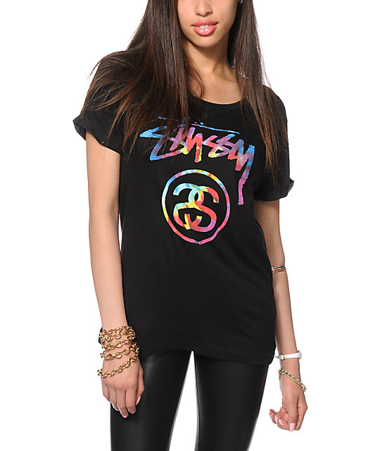 Stussy Tie Dye Stock Link T-Shirt